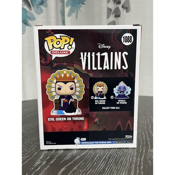 Funko Pop! Deluxe Evil Queen on Throne Disney Villains #1088, Some Box Damage - Picture 2 of 10